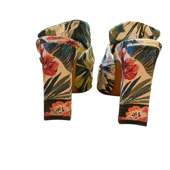 Marc Fisher Floral Brocade open toe heel - Picture 7 of 8